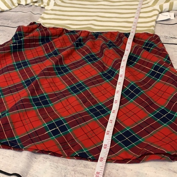 Crown & Ivy Gold and Red Plaid Holiday Dress - Picture 9 of 10